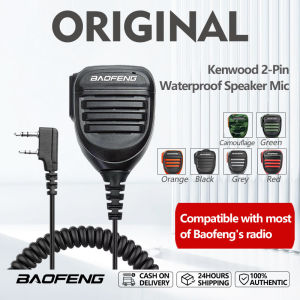 Baofeng Two Way Radio Speaker Mic Walkie Talkie K-Port Handheld Microphone for UV-5R 888S UV-82 UVK6