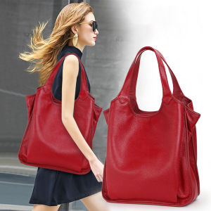 Aidrani Genuine leather womens bag handbag large-capacity tote bag first layer cowhide one-shoulder armpit bag