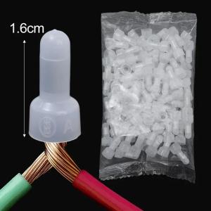 500Pcs Closed End Crimp Cap Nylon Insulated Electrical Wire Connectors Terminals Cable Connector Caps Audio Wire Crimp Splice