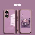 Casing For OPPO A98 A78 A58 4G 5G OppoA98 OppoA78 Candy Color 6D Electroplating Straight edge Phone Case Soft Cover. 