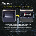 ASTRON GS-9090 Built-in Double Burner Gas Stove with Hob and Tempered Glass Top. 