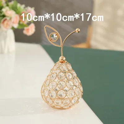 Crystal Pir / Nanas / Apel /Nampan kaca kristal Ornament Crystal Buah / Dekorasi Ruang Tamu Kristal
