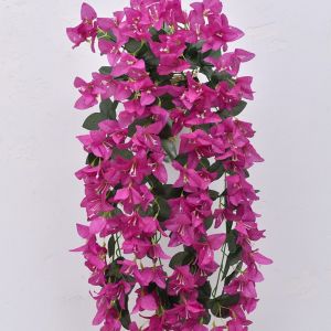 MIRELAE Thực tế Bougainvillea giả Lụa giả Chống tia UV Cây hoa nhân tạo Nhiều màu sắc Trang trí mùa hè Dây leo Bougainvillea cho vườn trồng cây ban công hiên nhà