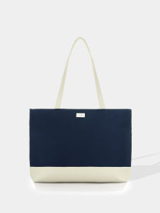 Túi Tote MELO Nam Nữ Vải Phối Da Đeo Vai Đựng Laptop Đi Học Đi Làm | MIDORI STUDIO MRD