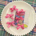 Yuumoo Pink Ribbon Hairpin Bow Knot Small Hairpin Ins Sweet Cute Braided Hair Bangs Clip. 