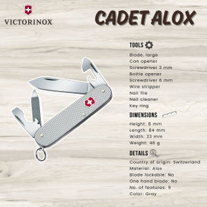 Victorinox Cadet Alox Silver | Multi-tool