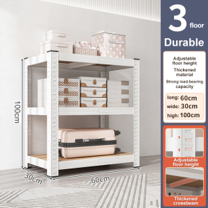 WAROOM【Ready Stock】Adjustable 4/5 layer Metal Boltless Rack Home Store Warehouse Rack Value Rack / Rak Besi Serbaguna/ Rak Store / Storage Rack / Rak besi Bertingkat / Dapur Rak /Kitchen Rack / Rak Serbaguna Strong load-bearing 置物架/鐵架