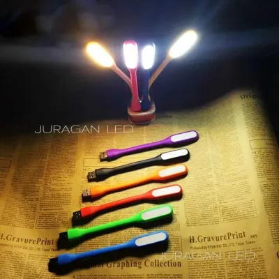 LAMPU USB SIKAT 6 MATA LED / LAMPU BACA USB FLEXIBLE EMERGENCY / LAMPU DARURAT / LAMPU PASAR MALAM