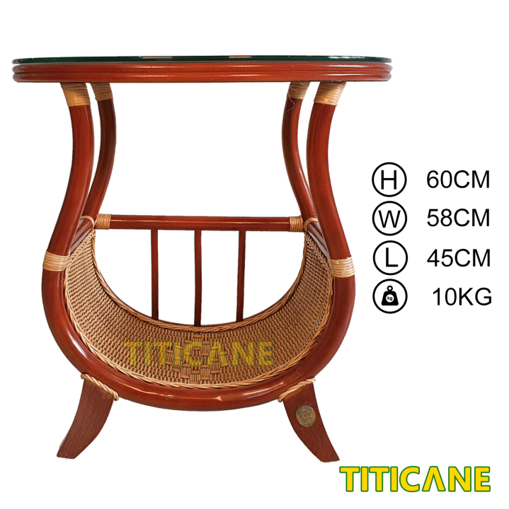 TITICANE Decor Rattan Table [ Meja Rotan ] | Lazada