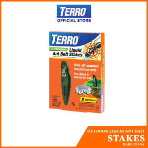 [8 Stakes] Terro Liquid Ant Bait Stakes (0.73ML Each Stake)