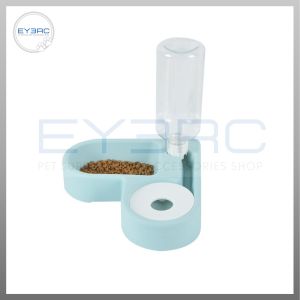2 in 1 Automatic Cat Pet Feeder with Anti-Wet Face Design & Bowl Dish for Dogs Cats Smart Technology Efficient Feeding