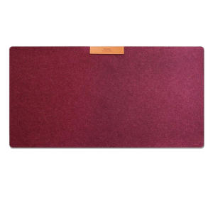 FONKEN (Ready Stock)Stitched Waterproof Mousepad Office Leather Pad Non-Slip Dest Mat Double-Sided Two Color Keyboard Mat