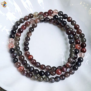 Collection Grade Rare Authentic Madagascar Colorful Scapolite Cat Eyes Stone Bracelet (Single / 3 Rounds)