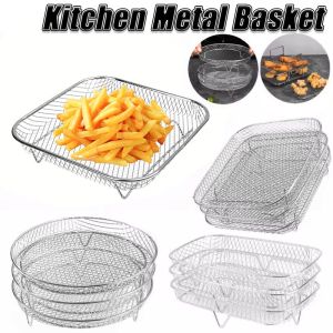 Air Fryer Rack - Non-Stick Stackable Grill Tray Drain Basket for Kitchen