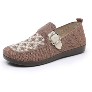 Free Shipping WomenS Soft-Soled Versatile Slip-On Shoes Durable And Comfortable For Moms Shallow-Toe Design New Spring/Autumn Style Non-Slip Casual Flats