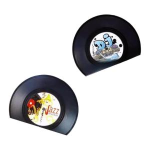 2pcs cổ điển kỷ lục hình dạng Chặn sách cho kệ trang trí ABS Chặn sách trang trí bookend cuốn sách Stopper cho bàn