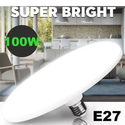 COD E27 Lampu LED 20-100W Lampu LED Ampoule Lampu LED Putih Dingin Untuk Rumah Dapur Kamar Tidur Garasi/ E27 LED Bulb 20-100W UFO Foco LED Lamp