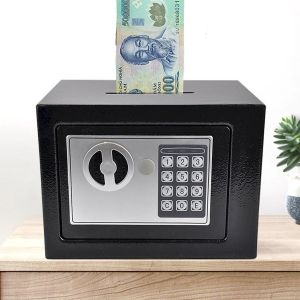 Két Sắt Mini Khoá Két Sắt Thông Minh Mã Điện Tử Hộp Đựng Tiền An Toàn Cỡ Nhỏ Chắc Chắn