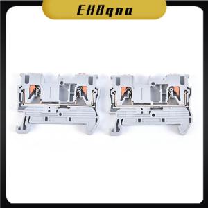 EHBqna Noneath Shyli 10Pcs Din Rail บล็อกเทอร์มินัล PT-2.5 Push In ฤดูใบไม้ผลิสกรู