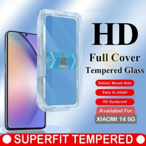 Tempered Glass Instan Superfit Samsung A25 A15 A54 A34 A24 A14 A73 A23 A13  A72 A12 A71 Tempered Clear Anti Gores Debu / Dustproof Screen Protection Auto Install Ultrafit Tempered Glas Kaca Bening Galaxy 5G 4G