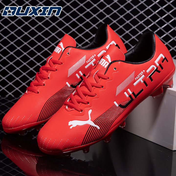 DUXIN Profession Ultralight Long Spikes Soccer Shoes Men Outdoor FG/TF