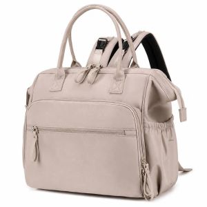 LUMINOU Multifunctional Mommy Bag Backpack Waterproof Large Capacity Nappy Organizer Mommy Essentials Fashion Design Stroller Bag Outdoor Travel
