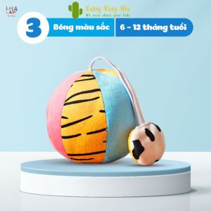 Đồ Chơi Bóng Vải Xúc Xắc Màu Sắc Vui Nhộn Lalala Baby Kích Thích Thị Giác Cho Trẻ Sơ Sinh Xương Rồng Nhỏ