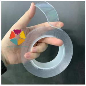 Băng keo 2 mặt trong suốt siêu dính dài 3m rộng 3cm băng keo nano hai mặt đài 5m