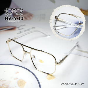 แว่นสายตายาวทรงวินเทจ รุ่น "บิ๊กเกอร์"  23073แว่นตาเลนส์ 2 ชั้นออโต้ ในร่มเลนส์ใสออกแดดเปลี่ยนสีเทาดำ