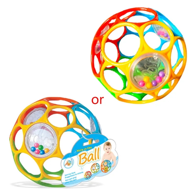 Kids Grasp Ball Children Pliable Grasping Soft Ball Baby Educational Toy  Hand Shake Bright Starts Oball Soft Hand Bell
