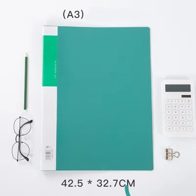 A3 Data Book Folder Clear Book Drawing Sketching Art Book Storage Folder For Office 10 Pockets