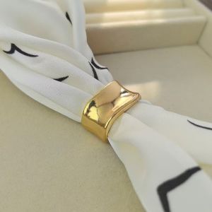 OEUVR Smooth Irregular Bow Scarf Buckle Multifunctional Alloy Clothes Corner Clip New Hollow Irregular Shawl Clasp Scarf Fixing