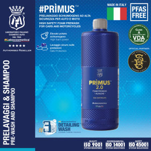 Labocosmetica PRIMUS 2.0 1L (High Safety Multipurpose Foam PreWash for Cars and Motorcycle) PATENTED 3PH WASH SYSTEM