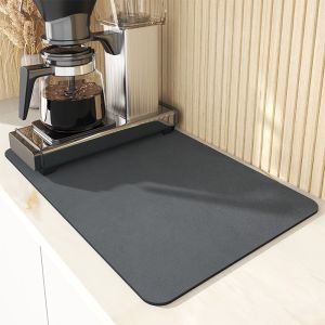 Kitchen Mat Thickened Durable Sink Drying Diatomite Mat Pad Sink Dish Water Absorbent Mat