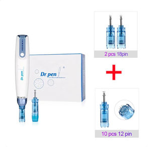 Wireless Dr Pen A9 Dermapen With 12Pcs 12/18/24/36/42Pin Nano Cartridge Derma Pen