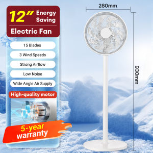 JUMBO 16" Electric Fan Stand Fan with 3 Speed Settings 15 Blades Strong Wind Dual-use for Table and Floor Energy Saving