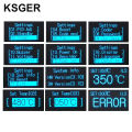 Ksger T12 v3.1s Máy Mỏ hàn OLED STM32 Dụng cụ hàn Bàn là điện Mẹo Tự Động Ngủ 70W 1.3 Inch Màn Hình AC100-260V. 