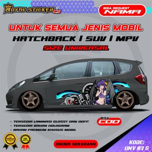 DECAL MOBIL KEREN UNIVERSAL KEKINIAN JAZZ INNOVA PAJERO SIGRA VIOS - UNV 03