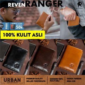 Dompet Pria REVEN RANGER WALLET Kulit Sapi 100% Cowok Panjang Lipat Dua Distro Import Murah Terbaru