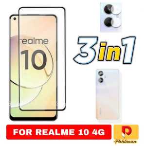PROMO PAKET 3 INC 1 Tempered Glass REALME 11 4G 2023 / REALME C51 NFC / REALME C53 NFC / REALME C55 NFC / REALME 10 4G / REALME C33 2022 Anti Gores Kaca Screen Protector