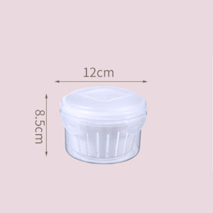Locaupin Kitchen Storage Garlic Refrigerator Storage Jar Ginger Storage Holder Sealed Vegetable Food Box Food Dispensers
