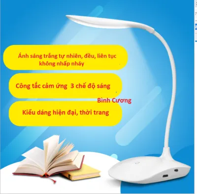 Đèn học led cảm ứng chống cận thị tích điện thông minh