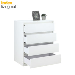 WINNER FURNITURE ตู้เตี้ย 4 ลิ้นชัก รุ่น มอลลี่ ขนาด 80 ซม. - สีขาว