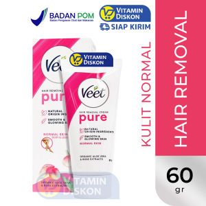 VEET HAIR REMOVAL CREAM ORGANIC ALOE VERA AND ROSE EXTRACTS | Krim Perontok Bulu Untuk Kulit Normal Pencukur Penghilang Bulu Waxing Kulit Halus dan Lembut