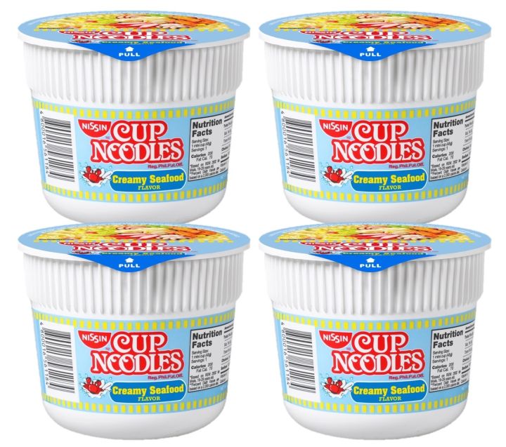 Nissin Cup Noodles Mini Creamy Seafood 45g - Pack of 4