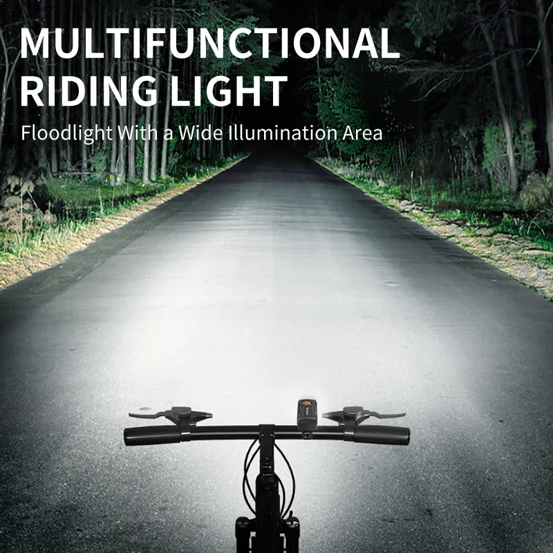 Smiling shark QXD433 LED Bike Light 4Mode USB Rechargeable Super