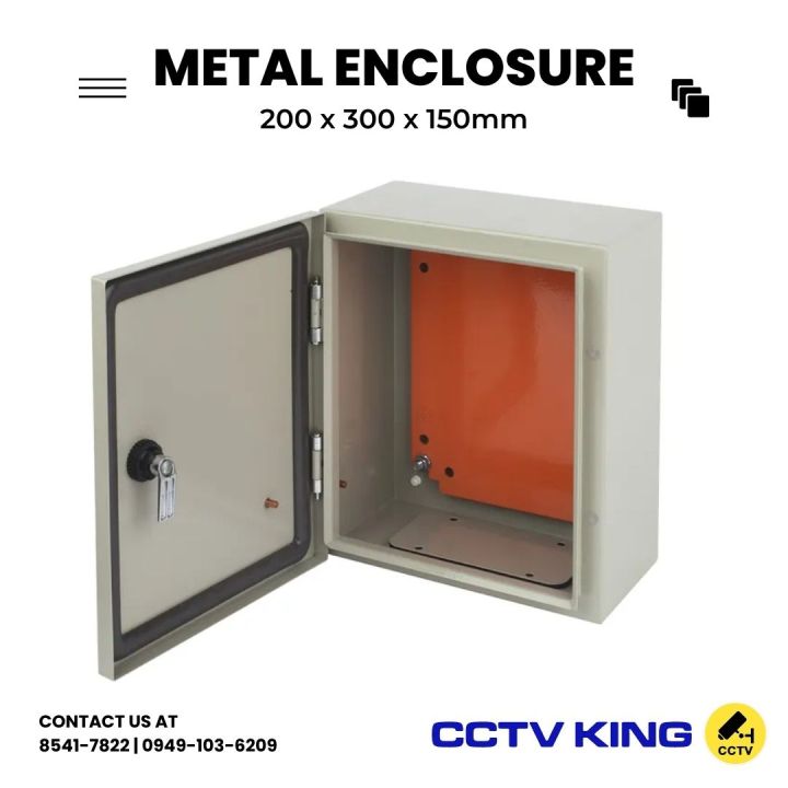 (250 x 300 x 150mm) Metal box Enclosure, Metal electric panel box, outdoor and indoor inclosure