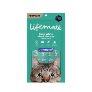 ขนมแมวเลีย ไลฟ์เมท Lifemate Cat Mousse Creamy อร่อย ดีกับแมว แคลต่ำ ไม่เติมเกลือ เสริม Omega 3 6