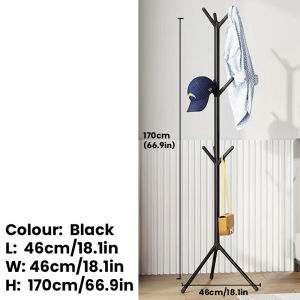 LOOGU Multifunctional Shoe Rack Organizer 5 Layers With Rollers Hanger Bedroom Floor Simple Coat And Hat Rack