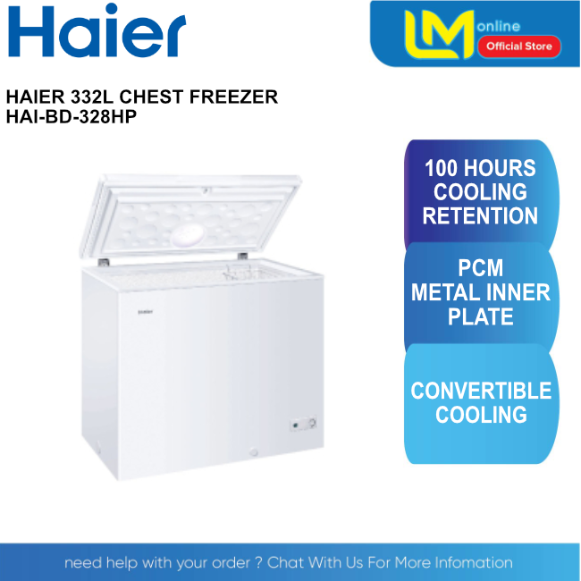 HAIER 6 IN 1 CONVERTIBLE CHEST FREEZER 332L HAIBD328HP Lazada